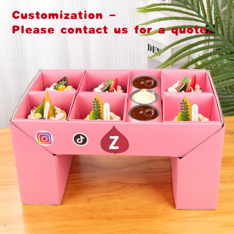 

custom.LOKYO Unique Design Personalized Picnic Fast Food Box Pastry Bakery Cake Packaging Paper Boxes Dessert