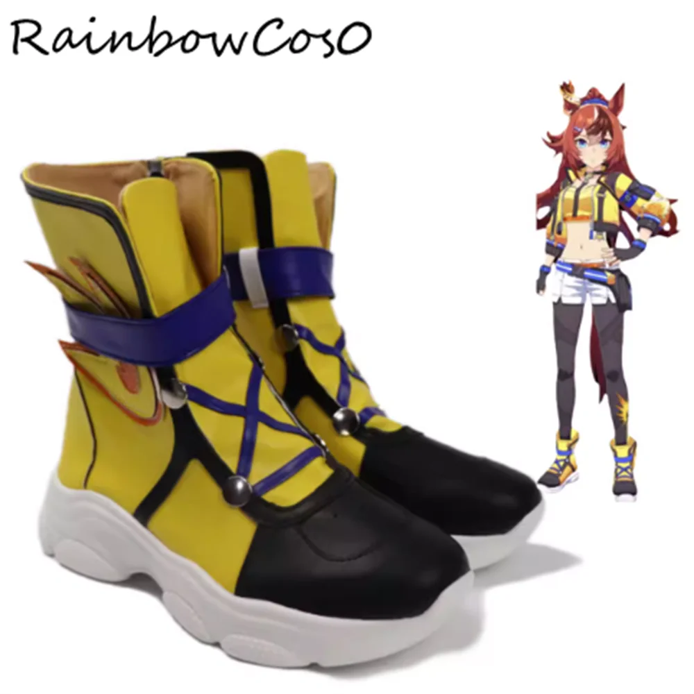

Bubble Gum Fellow Umamusume Pretty Derby Cosplay Shoes Boots Game Anime Halloween Christmas RainbowCos0 W5606