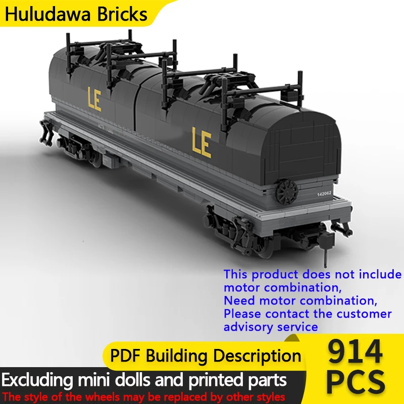 

City Car Model MOC Building Bricks Railway Reel Lifting Conveyor Modular Technology Gifts Holiday Assemble Children Toys Suit