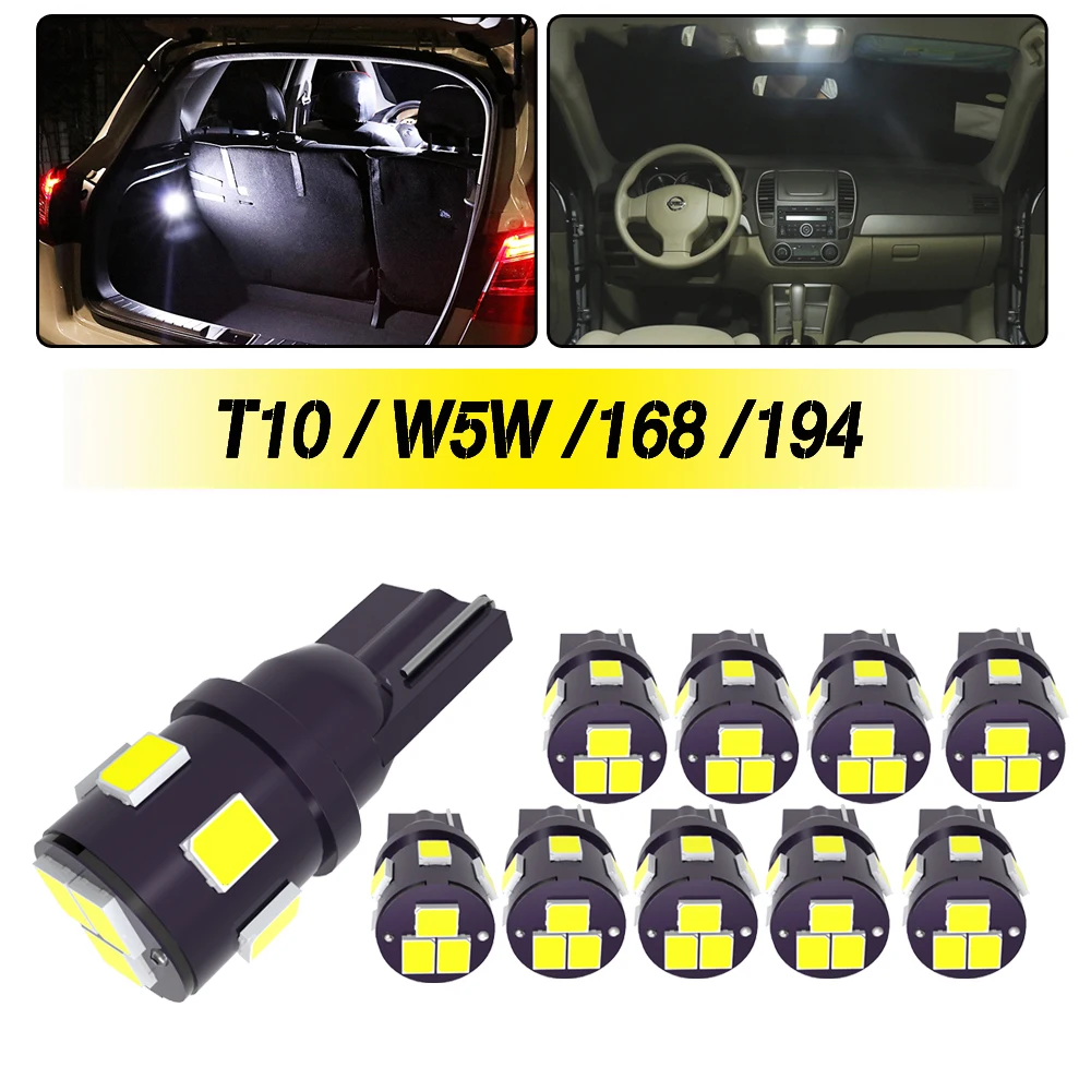 LED Interior Light T10 LED W5W For Renault Laguna Clio Megane Grand Scenic Espace 1 2 3 4 CC Kangoo Koleos Captur Kadjar Modus