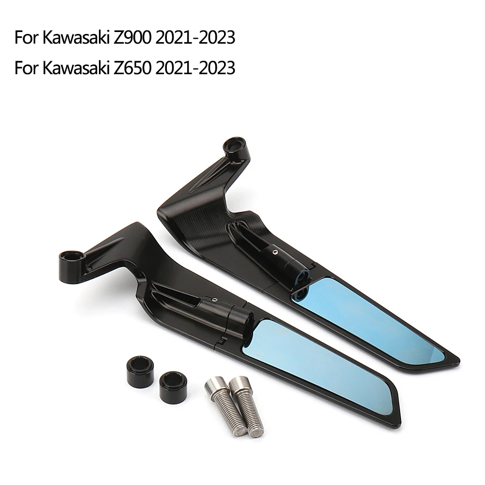

Motorcycle Wing Rearview Mirror Adjustable Modification Accessory Suitable For Kawasaki Z900 650 2021-2023