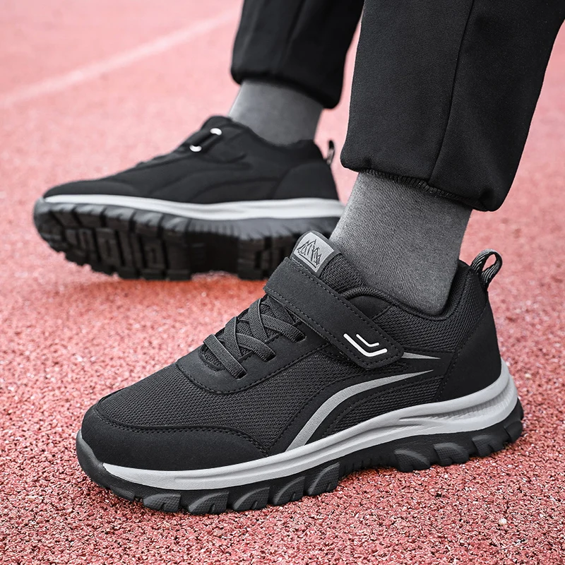 Новая повседневная спортивная обувь для пар, уличная противоскользящая сетчатая дышащая повседневная легкая прогулочная обувь для среднего и пожилого возраста