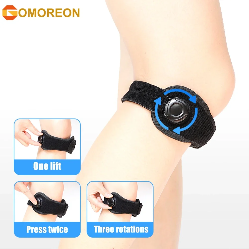 

1Pcs Adjustable Knob Patellar Tendon Support Strap Knee Brace for Youth, Women & Men, Swedish Brand Patella Knee Strap