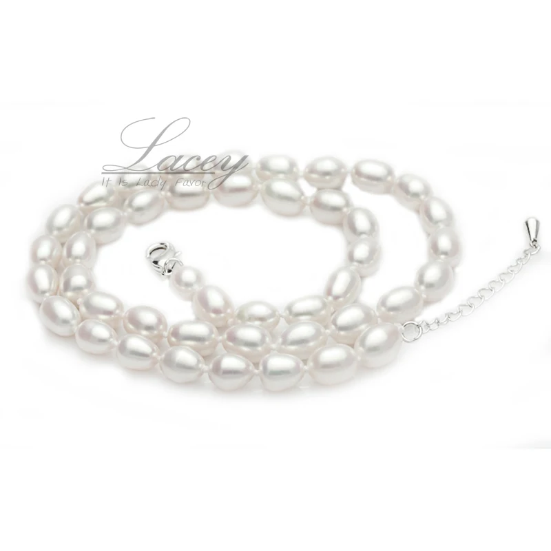 Real Bridal Freshwater Pearl Jewelry Sets Women,White Natural Pearl Necklace Earring Sets 925 Silver Birthday