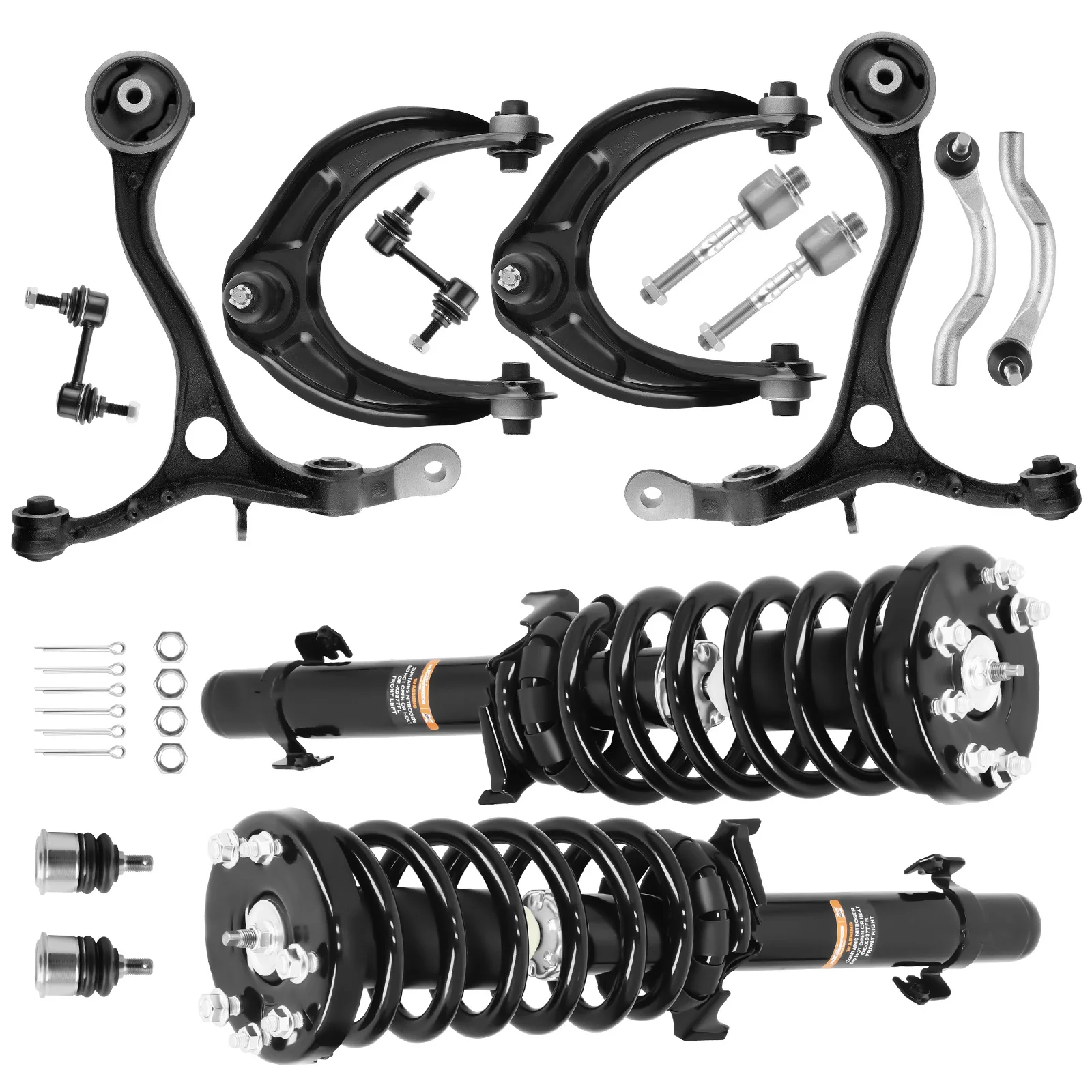 Front Complete Struts w/ Control Arms Kit for 2008-2012 Honda Accord 2.4L 3.5L