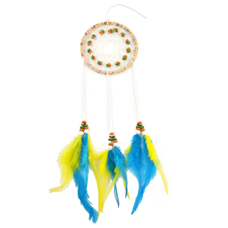 Dream Catcher Gifts Handmade Resin Beads Feather Pendants Wall Hanging Decorations