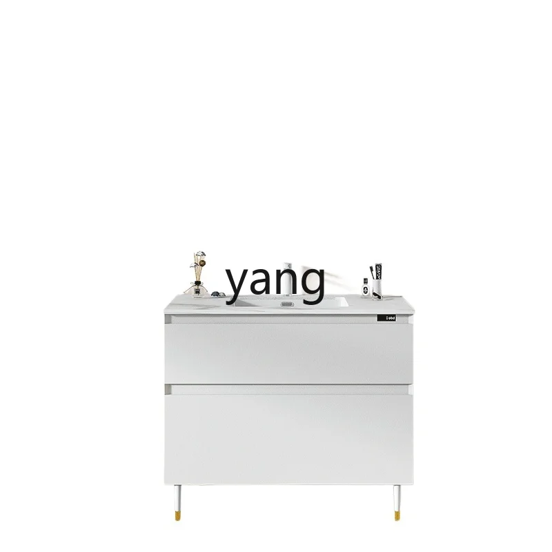 CX Smart Hot Water Bathroom Cabinet White Swan Stainless Steel Honeycomb Aluminum Wash Table