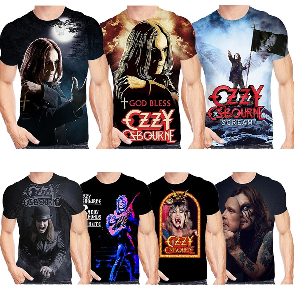 

Band OZZY спортивная быстросохнущая дышащая мужская футболка с 3D принтом в стиле рок, хип-хоп, уличная певица, повседневная модная летняя футболка с коротким рукавом