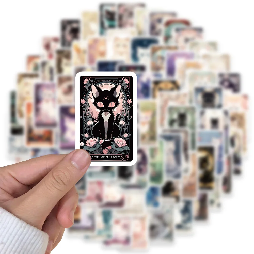 

LXQS Cartoon stickers, suitable for mobile phones, tablets, cups, etc., 50 pieces per set, random designs