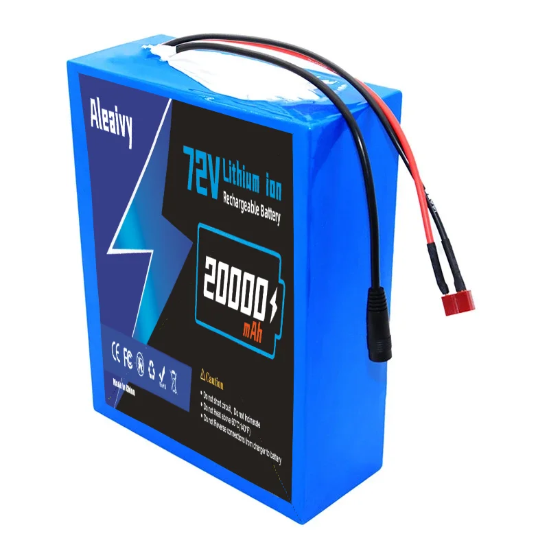 NEW ALeaivy 72V 20Ah 21700 Battery Pack 20S4P 84V - BMS 2000W /Scooter/Motorcycle + 3A Fast Charger