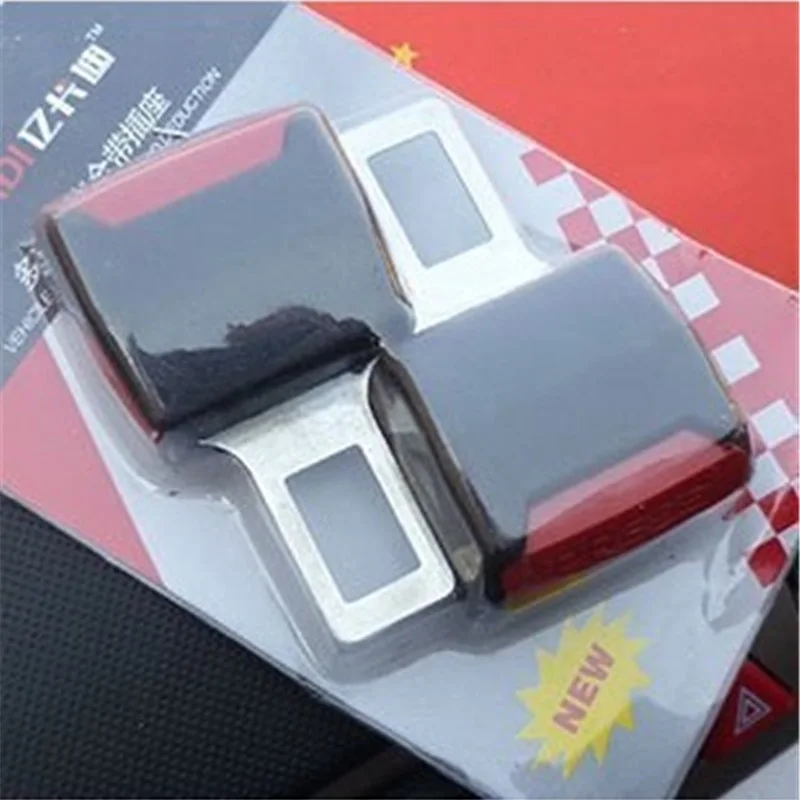 2PC Car Seat Belt Clip Extender Safety Seatbelt Lock Buckle Plug Thick Insert Socket Extender Safety Buckle Seat Belt Accessorie