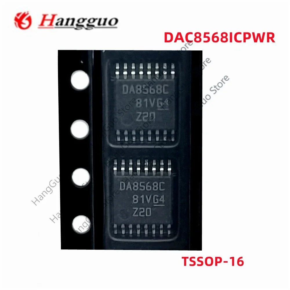 2PCS/Lot Original and brand new  DAC8568ICPWR DAC8568ICPW DAC8568 DA8568C TSSOP-16 Digital-to-Analog Converter Chip