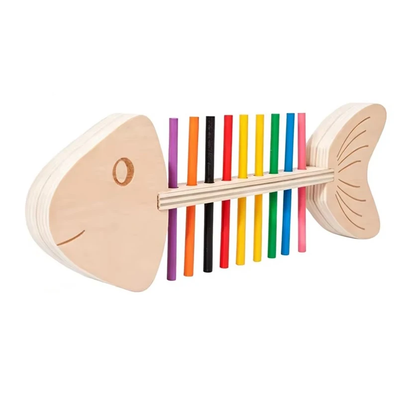 Fishbone Color Matching & Sorting Puzzle Card Games for Kids Montessori Fine Motor Skills Learning Educational Toys Gifts