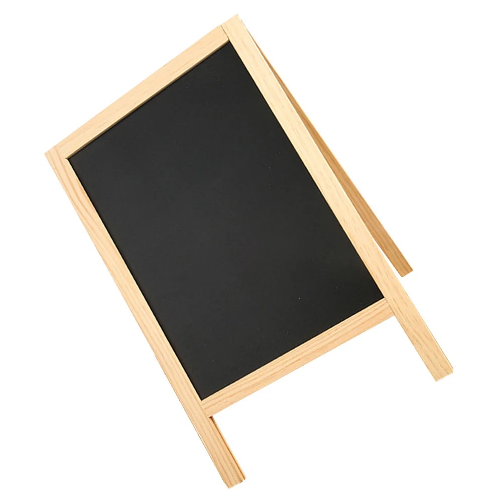 

Small Chalkboard Sign Double Sided Wooden Mini Blackboard Stand Kitchen Garden Message Board Menu Display Tabletop
