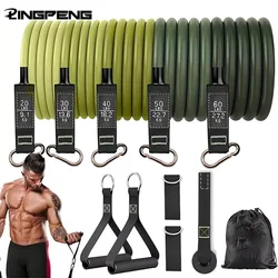 Fitness Resistance Rubber Band Yoga Elastic Band Upgrade Training Bar Set  Pilates Training Exercise Fitness Equipment Pull Rope
