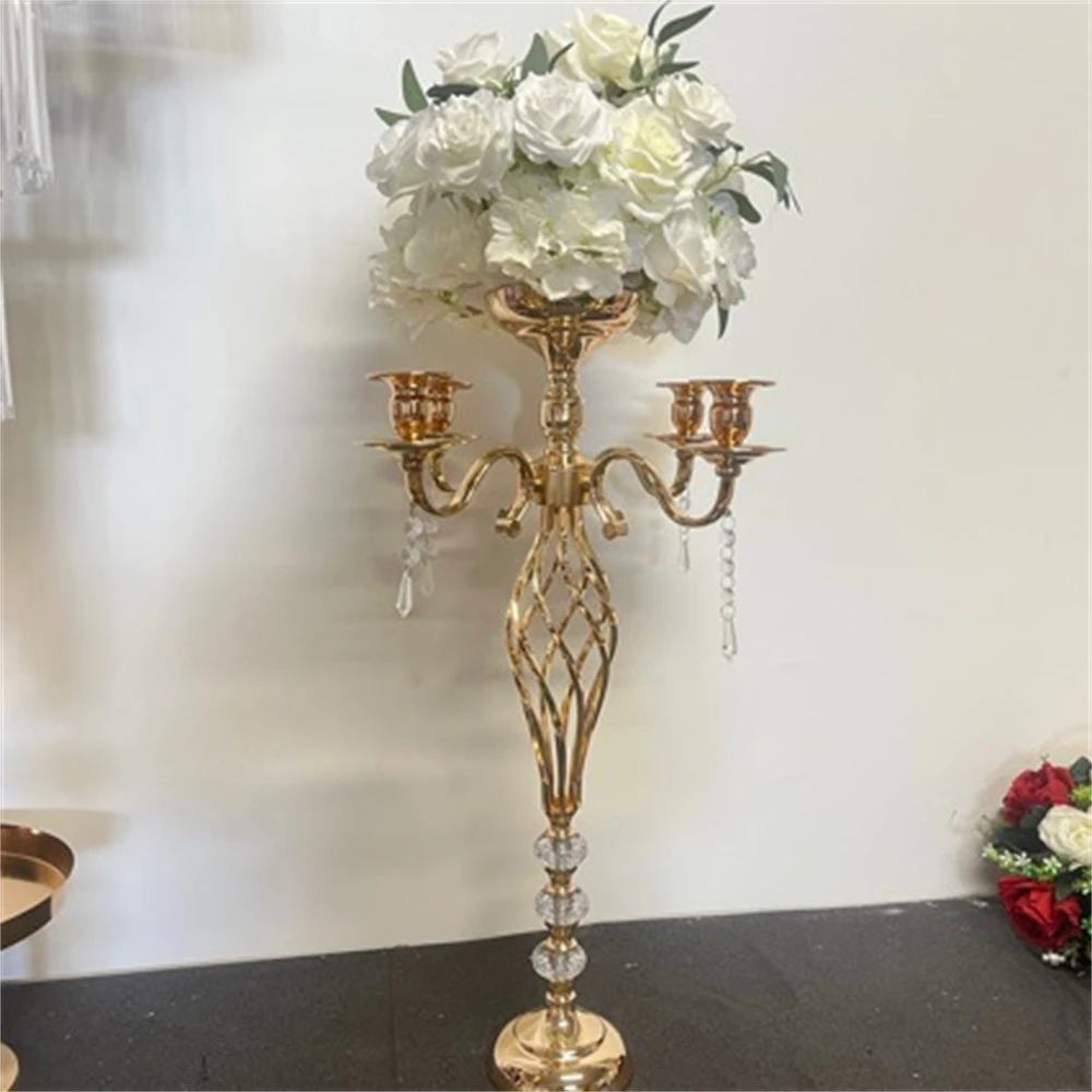 Luxury Candelabra Candle Holders Wedding Candlesticks Table Centerpieces Big Candelabrum Event Party Decoration