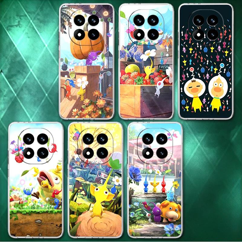 Мягкий чехол для телефона P-Pikmins Cute Game для Xiaomi Redmi Note 13 14 15 Pro Plus 12 11S 11T 5G 10S 9S 4G, задняя крышка с рисунком