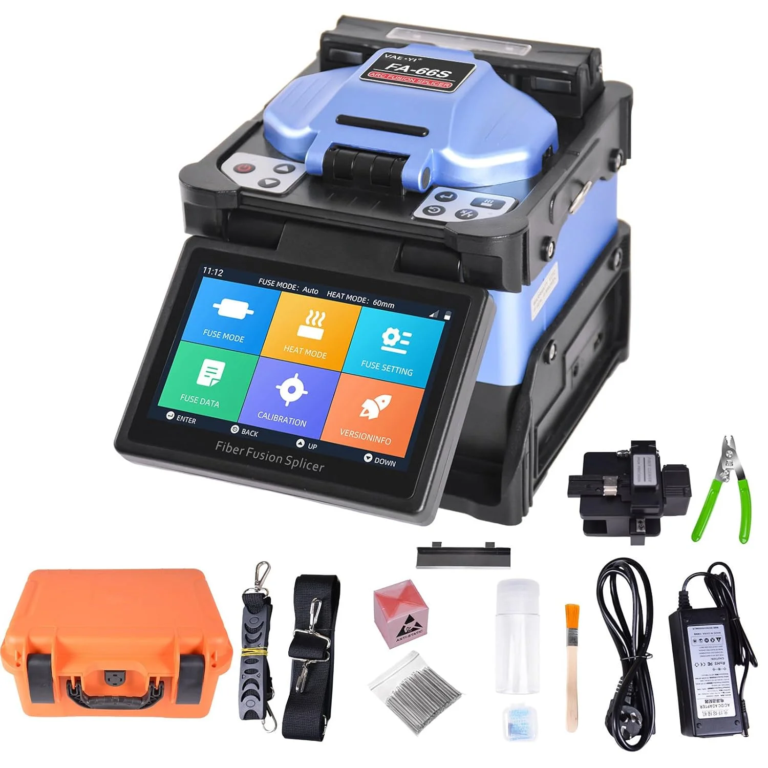 

VAE·YI-Fusion Splicer, Multi-Language, FTTH, Fibra, Ottica, Splicing, Macchina, FA-66S