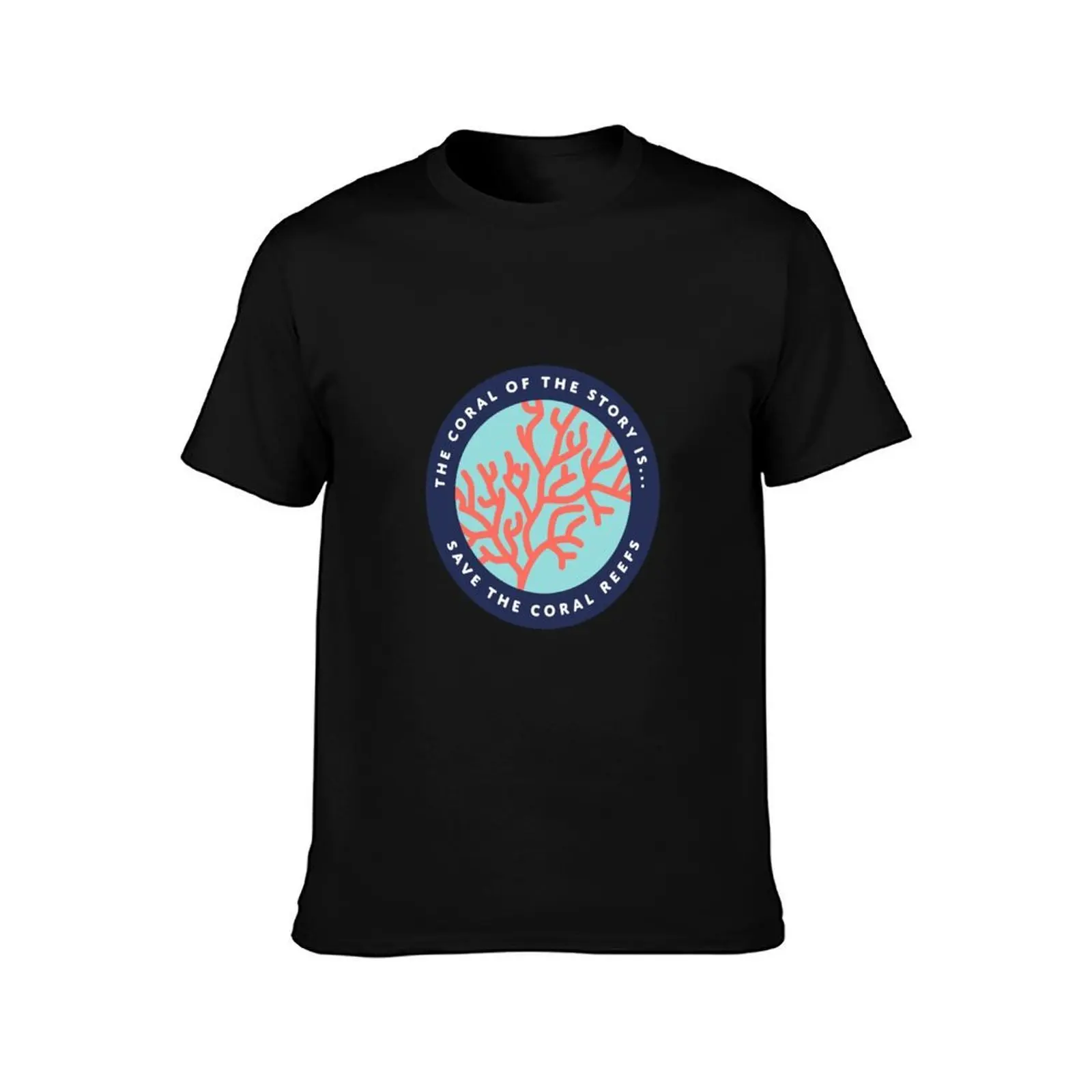 The Coral of the Story T-Shirt, Summer Casual Cotton Tee, Oversized Streetwear Tops, Vintage Graphic Print, Unisex Men Women