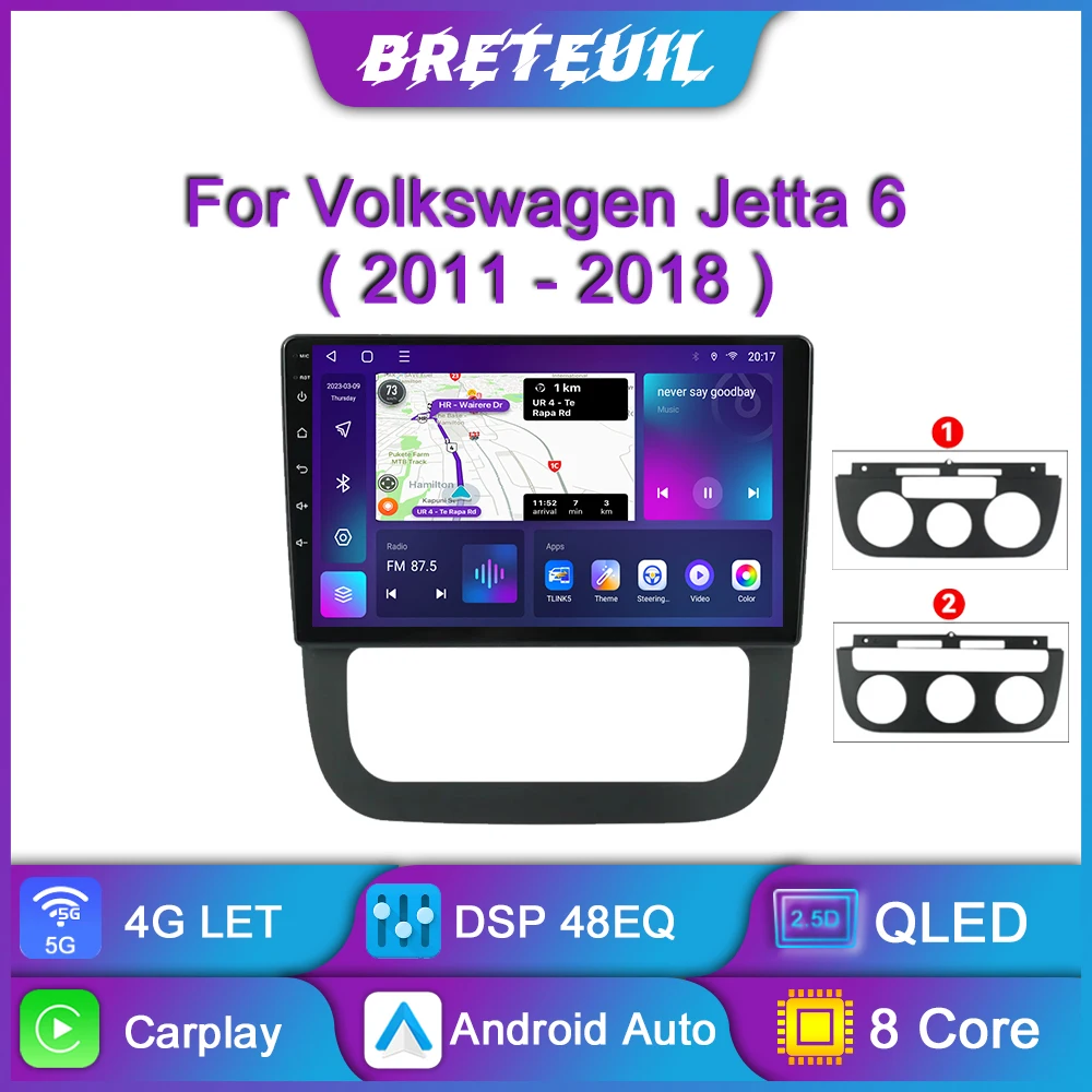 

Для Volkswagen VW Jetta 6 20112012 2013 2014 2015 2016 2017 2018 Android Автомобильный радиоприемник Мультимедийный видеоплеер Навигация GPS Carplay Сенсорный экран Авто стерео