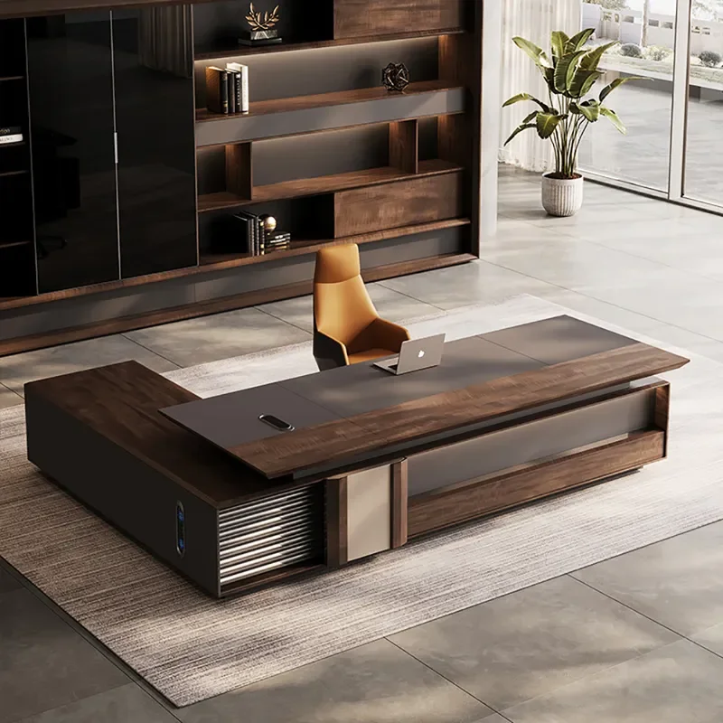 for Desk Boss Table Simple Modern Light Luxury Atmosphere Office Chairperson's Desk Office Furniture Desk