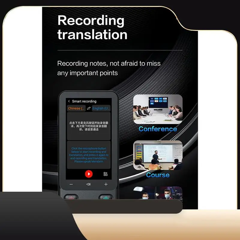 

New T18PRO Portable Audio Translator 138 Language Smart Translator Offline In Real Time Smart Voice AI Photo Translator-T44C