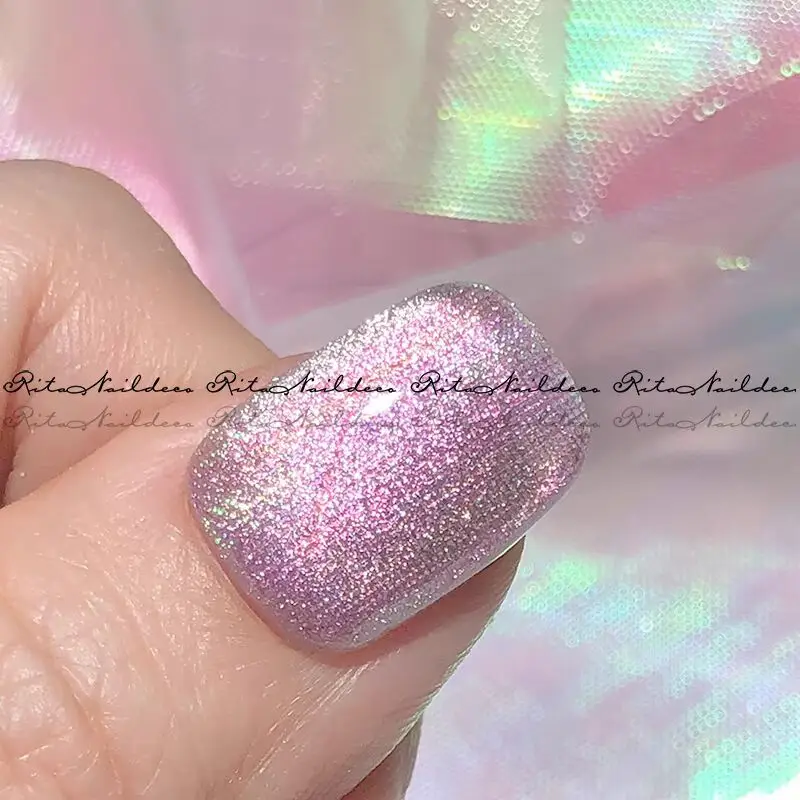 6 Rollen Meerjungfrau Stoff Serie Nagel für holo graphische Gradienten Schieber nicht klebende Nägel Wraps Seide Auroral Nail Art Decora