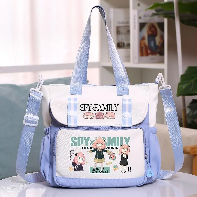 Spy X Family Anya Anime Merchandise Crossbody For Middle And Primary School Students Tutoring Tote Unisex Shoulder Bag Anime