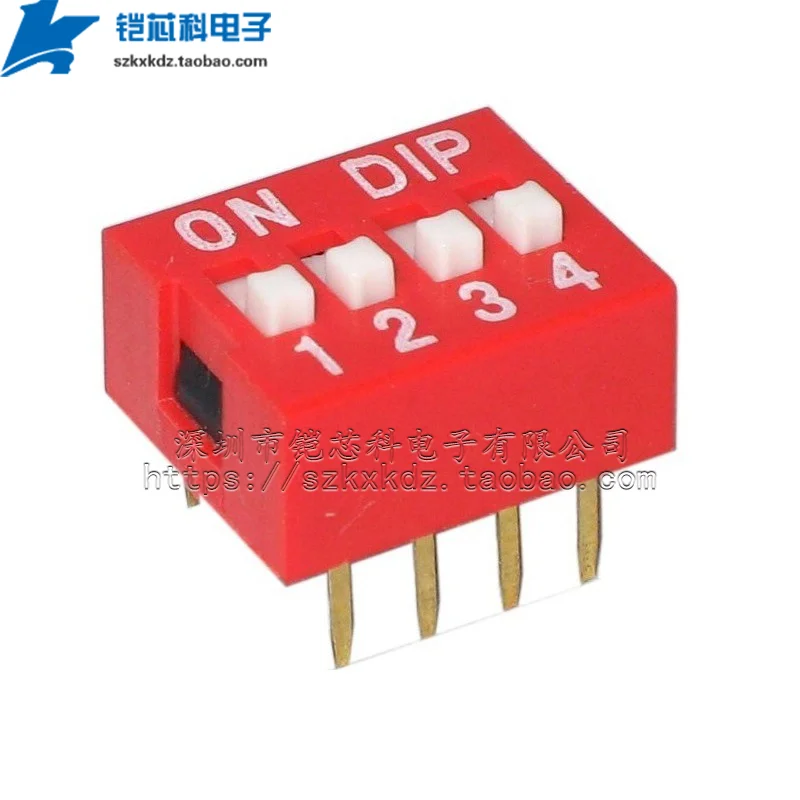 10PCS Slide Type Switch Flat Dial DS-3P  Bit 2.54mm Position Way DIP  Pitch Toggle Switch  Snap Switch Red, blue