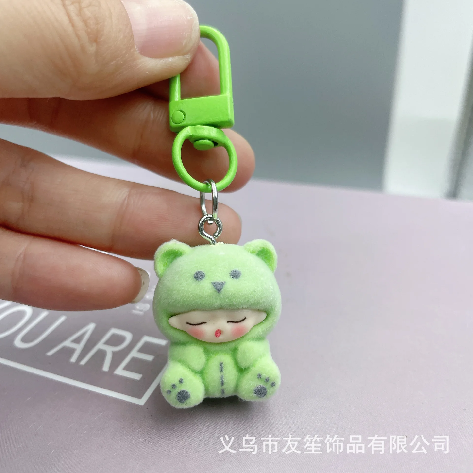 

New bear cartoon keychain student schoolbag cute BFFS gift girl bag accessories