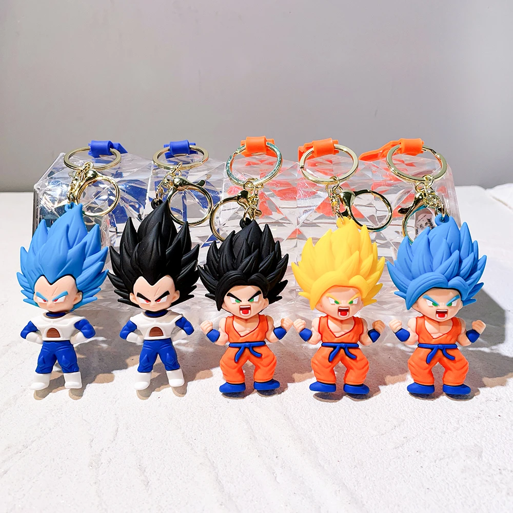 Anime Dragon Ball Schlüssel anhänger z Super Saiyan Sohn Goku Bulma Broly Piccolo Majin Buu Serie Tasche Anhänger Schlüssel ring Spielzeug für Jungen Geschenk