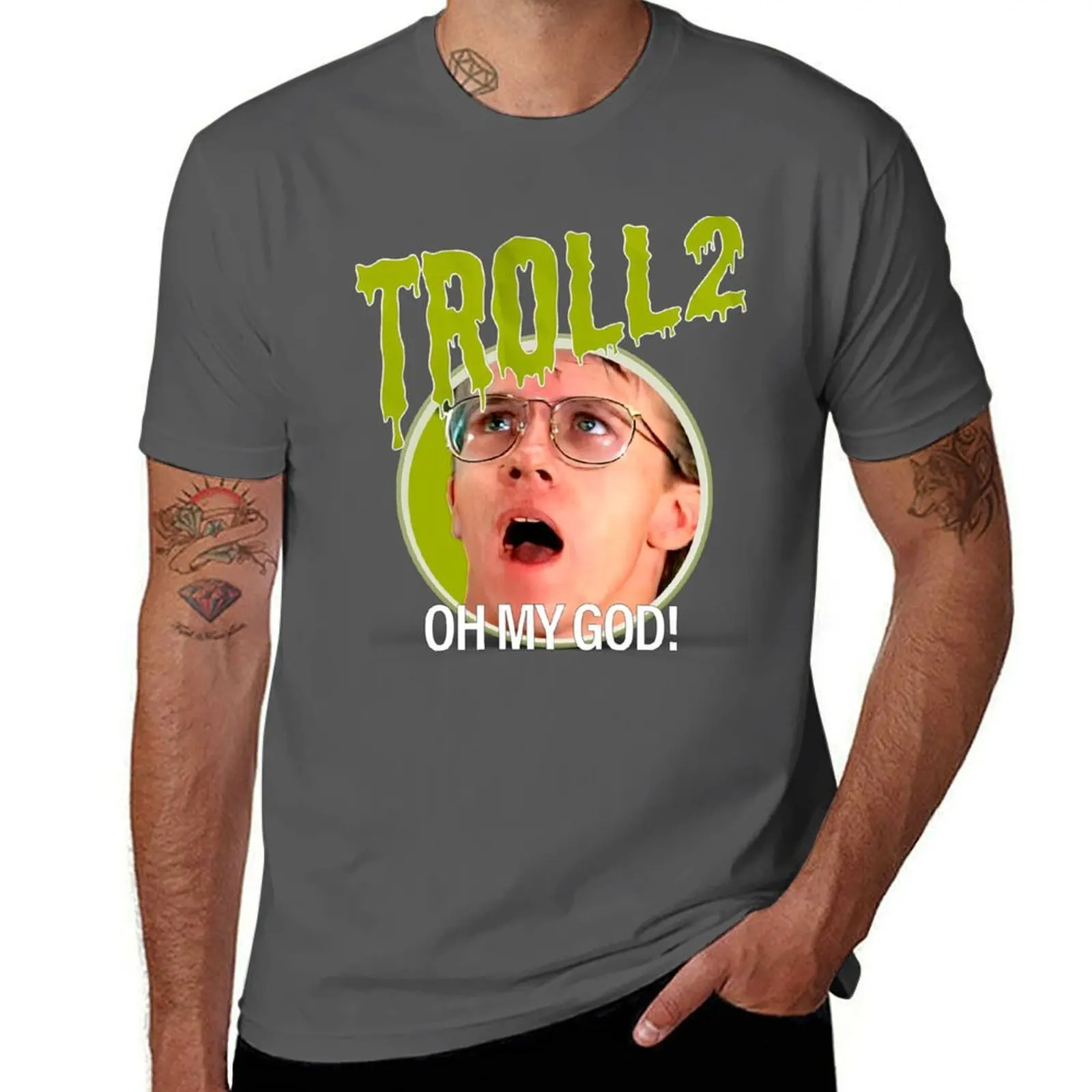 

2 Troll God Oh My T-Shirt Non-Shrink Basic Cotton T-Shirt