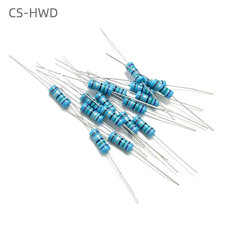 

20pcs 1W Metal film resistor 1% 0.1R-2.2M 10R 22R 47R 100R 330R 1K 4.7K 10K 22K 47K 100K 330K 470K 1 2 10 22 47 100 330 1M ohm