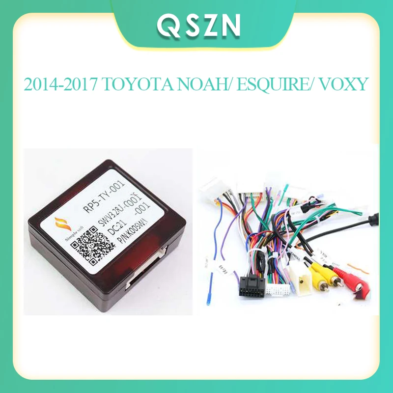 Canbus box Adaptor Decoder 2014-2017 TOYOTA NOAH/ ESQUIRE/ VOXY16Pin Power Wiring Harness Cable Android Car Radio Stereo