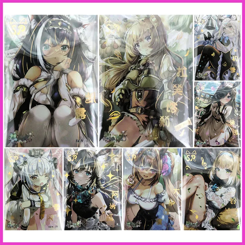 

Anime Goddess Story Rare SEN Games SP Refraction Collectible Card Karyl Raphtaria Rice Shower Amiya Toy for boy Birthday Present