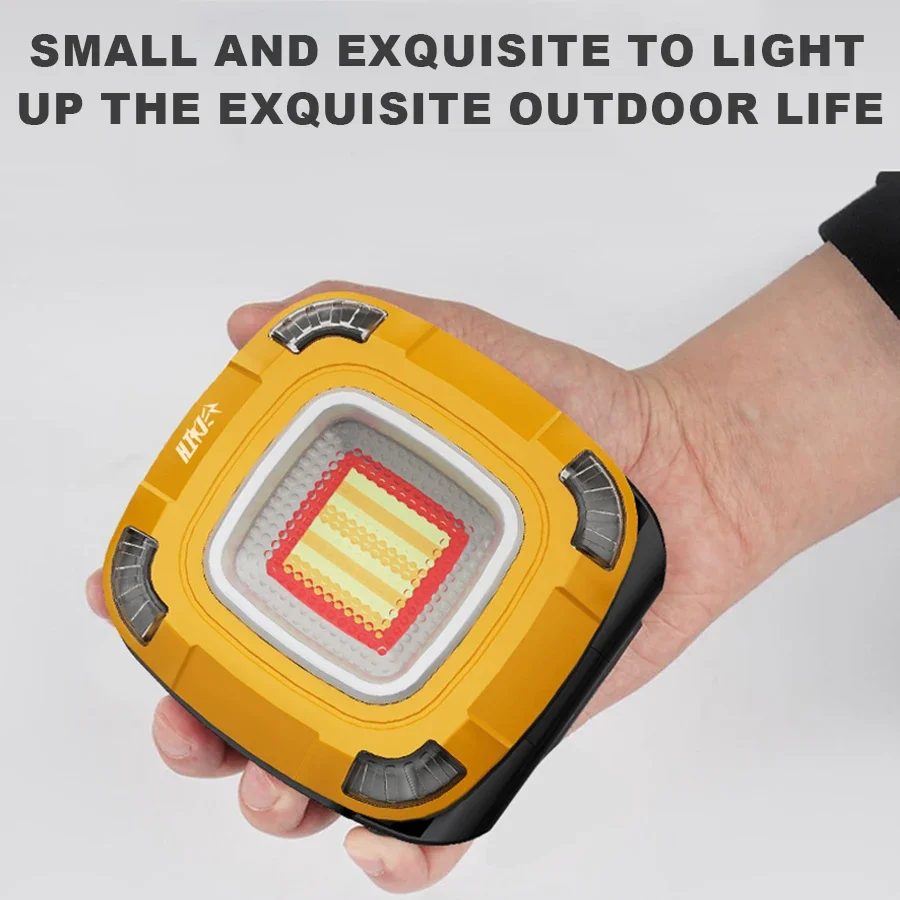 Outdoor LED Camping Light with 7 Lighting Modes 6000MAH USB Rechargeable Flashlight Outdoor Work Light Emergency Light