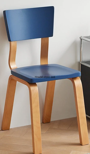 Medieval color retro dining chair Nordic dopamine chair