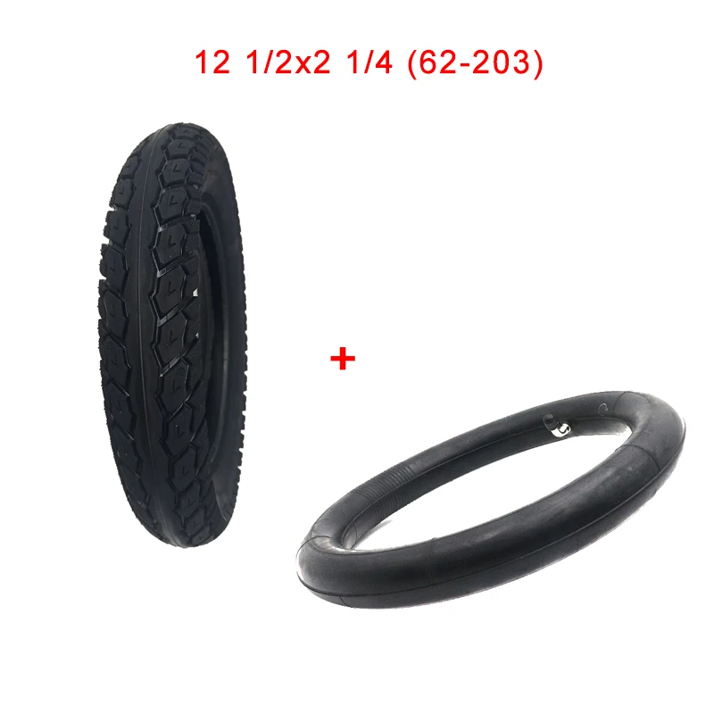 12 Inch Tire 12 1/2 X 2 1/4 ( 62-203 ) Fits Many Gas Electric Scooters and E-Bike 12 1/2X2 1/4 Wheel Tyre & Inner Tube
