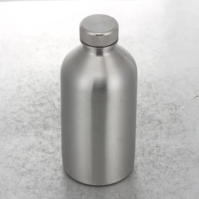 Outdoor portable sealed wine bottle 500ml medical enzyme bottle High end beer bottle Growler 316 stainless steel Baijiu kettle