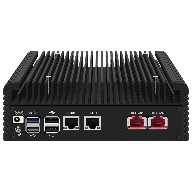 جهاز جدار الحماية الجديد NAS Intel i3 N305 N100 2x/1x 10G LANs SFP + أو 2x2.5G i226-V كمبيوتر صغير NVMe 2 * كمبيوتر خادم SATA Proxmox