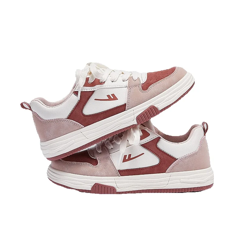Warrior Women's Shoes 2025 New Spring White Shoes Women's Niche Casual Red Sneakers Versatile Shoes_vogvips.com
