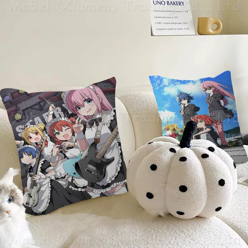 Bocchi The Rock Pillow Anime Pillow Sofa Bed Head Pillow Cover Cushion Cover 45x45 Cm Fashion