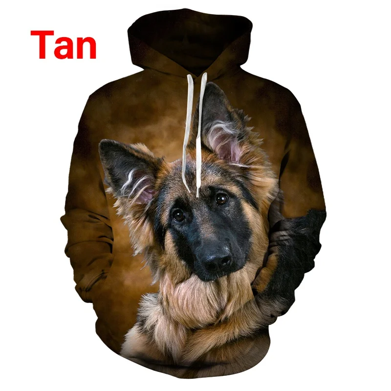 2022 Unisex Funny Dog 3D Printed Cute Hoodie German Shepherd Hoodie Tops