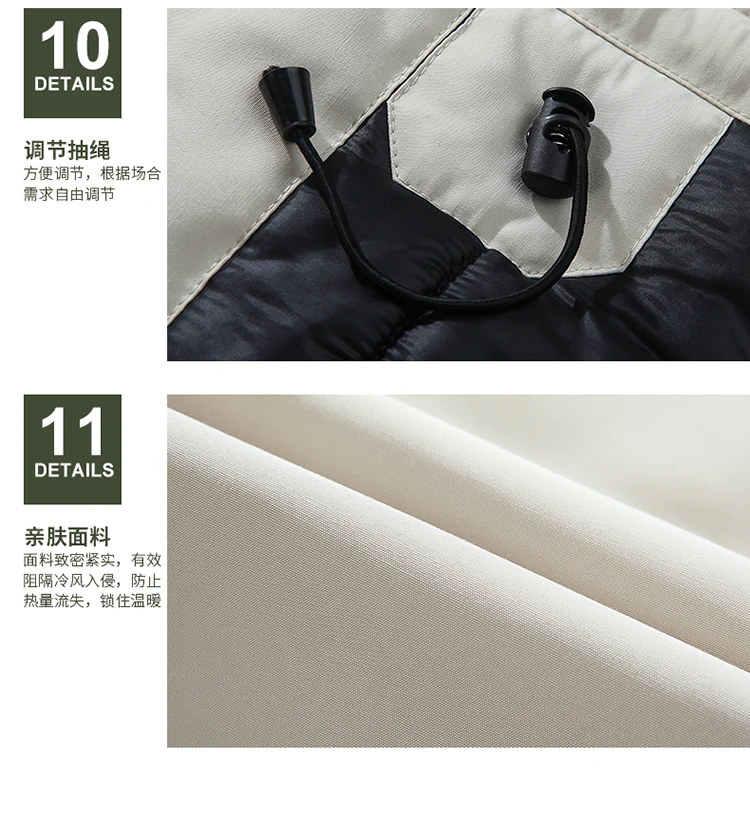 High-quality Winter New Model Solid-color Detachable Hat Warm and Cozy Cotton Coat with a Fur Collar for Men Outerwear