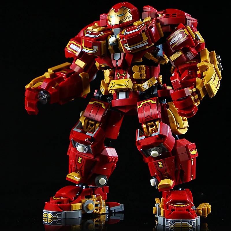 2000+pcs Marvel Superheroes Building Blocks Set MOC Bricks Action Figures Hulkbuster Iron Man Toys for Boys Kids Children Gifts