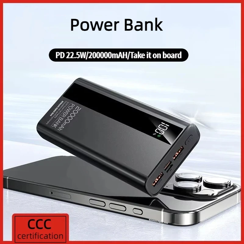 Lenovo 50000mAh Power Bank 120W Fast Charging High Capacity Portable Battery Charger Moblie For iPhone Samsung CCC For Xiaomi