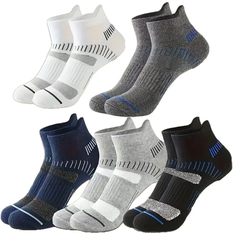

10 pairs of men's mesh breathable sweat absorbing short tube running basketball socks sports socks