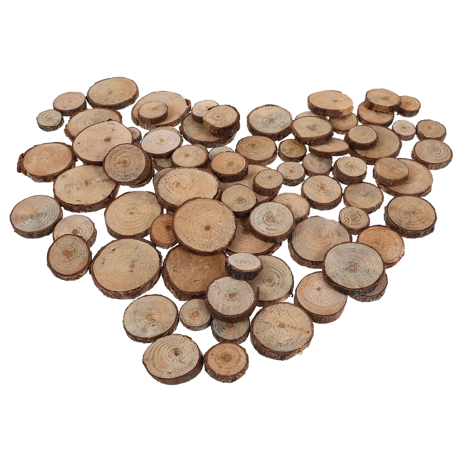 

100pcs Round Piece Prop Diy Photo Prop For Wedding Festival Party Small 1-3Cm Wood Photography Props Wood Piece Decorative