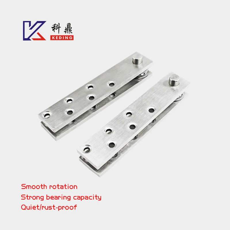 

Heavy Duty Pivot Hinge Stainless Steel Shaft Hinge 360 Degree Rotation shaft hidden hinge above 500KG bearing invisible door 2PC