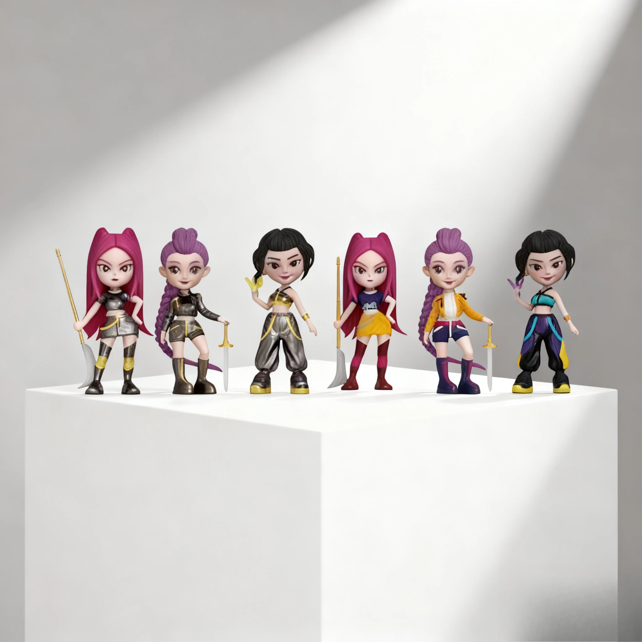 2026 K-POP Monster Hunt K-Pop Monster Hunt Modelo Feito à Mão Caixa Cega Vinil PVC Boneca Lumira Zoe Surpresa Figura Colecionável